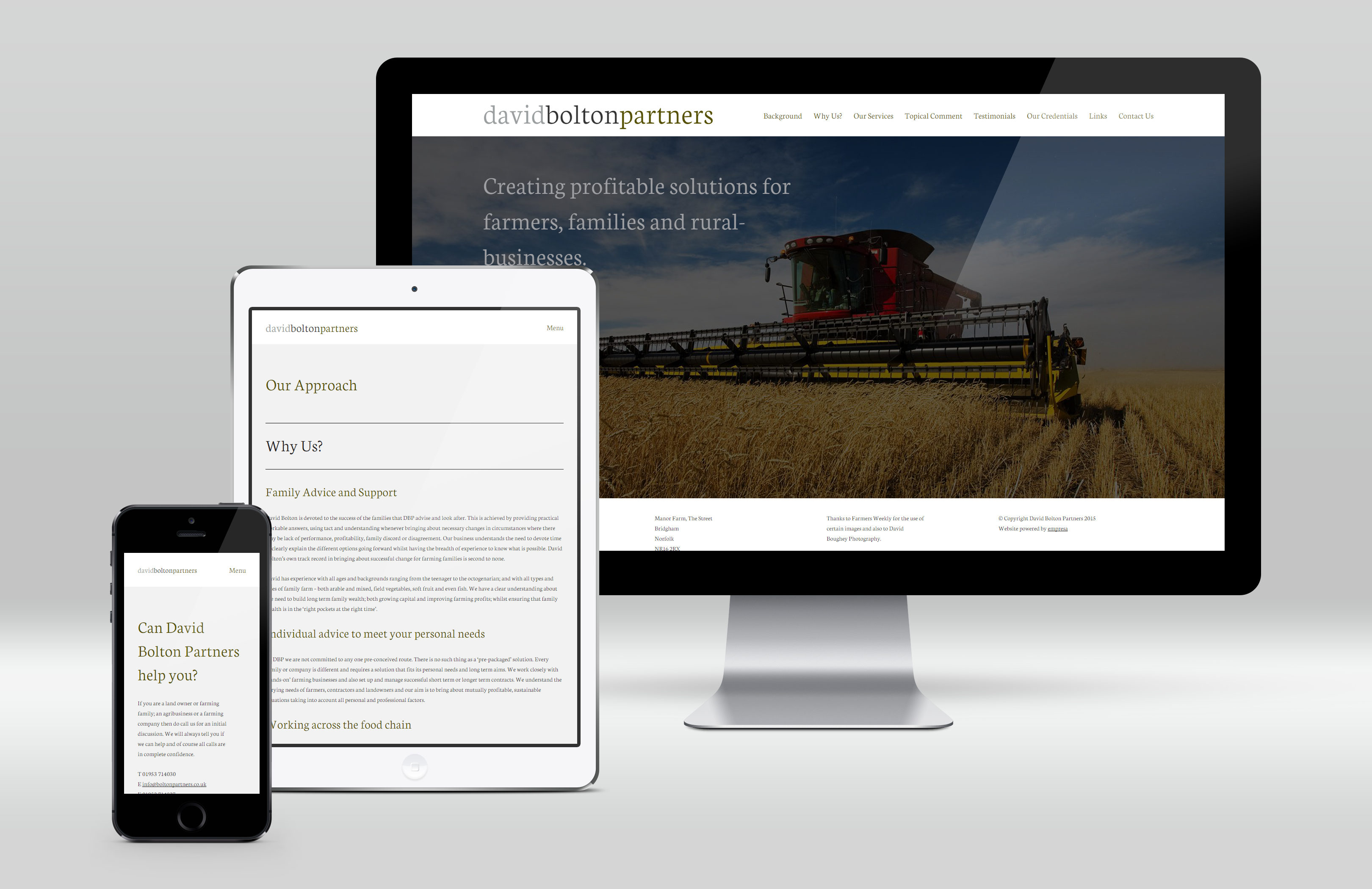 Image for article: David Bolton Partners Responsive Website
