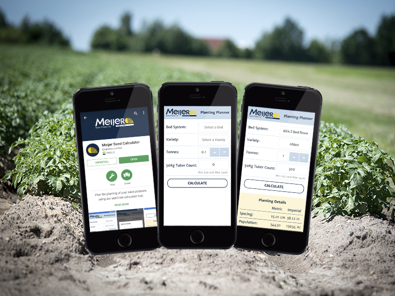 Meijer Seed Potato App Project Screenshot