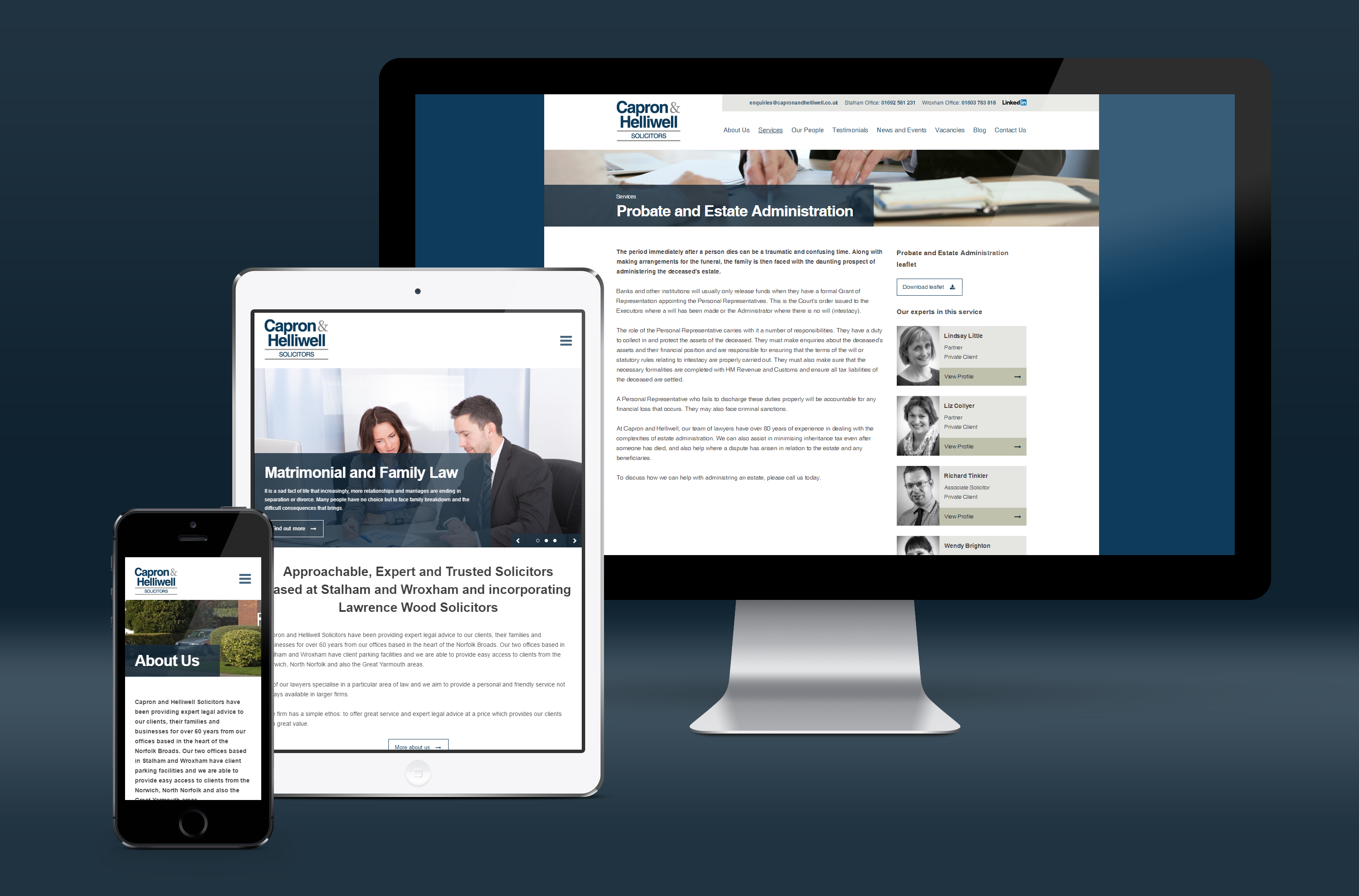 Capron & Helliwell Solicitors website launched
