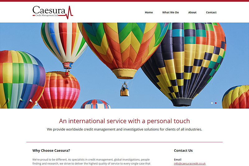 Empresa have created a new, professional looking website for Caesura Credit.