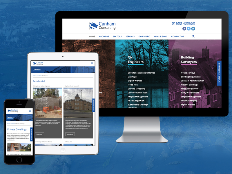Image for article: Delivering a new website for Canham Consulting