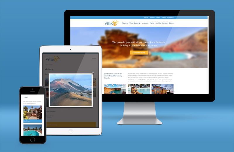 Villas Lanzarote Responsive Website