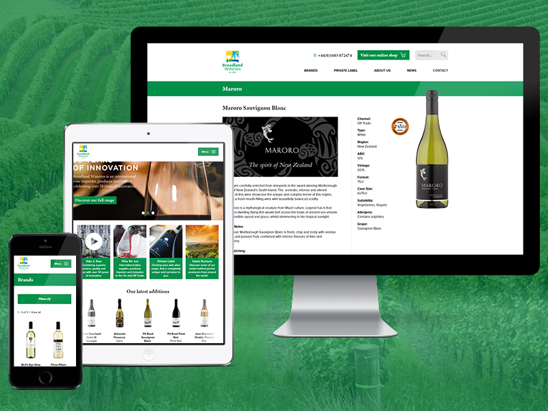Image for article: Cheers … toasting the delivery of Broadland Wineries’ new website